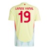 Maglia ufficiale Spagna Lamine Yamal 19 Trasferta Euro 2024 per Uomo